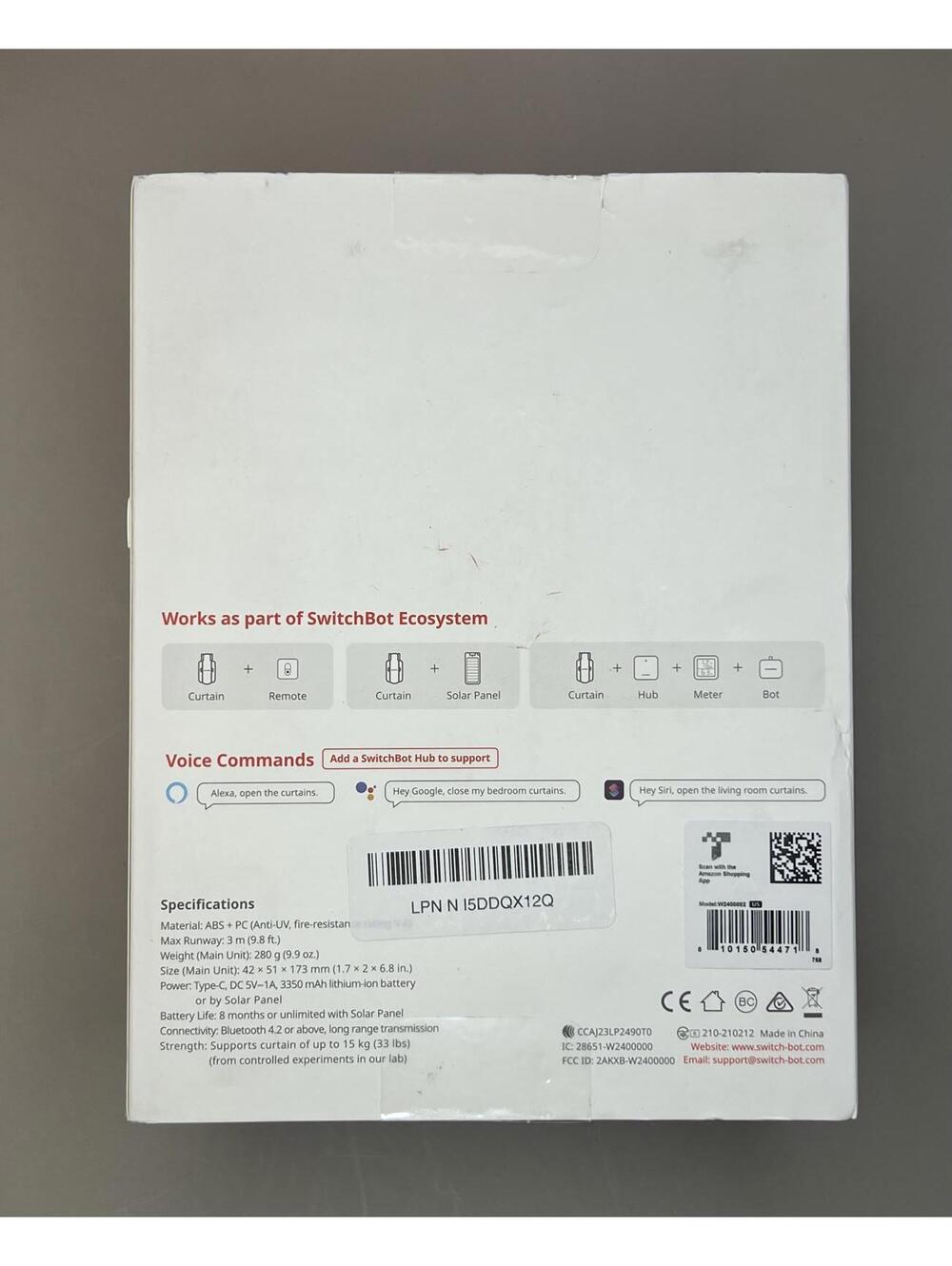 SwitchBot Automatic Curtain Opener 3 Smart Motor - White, Rod - Picture 8 of 8